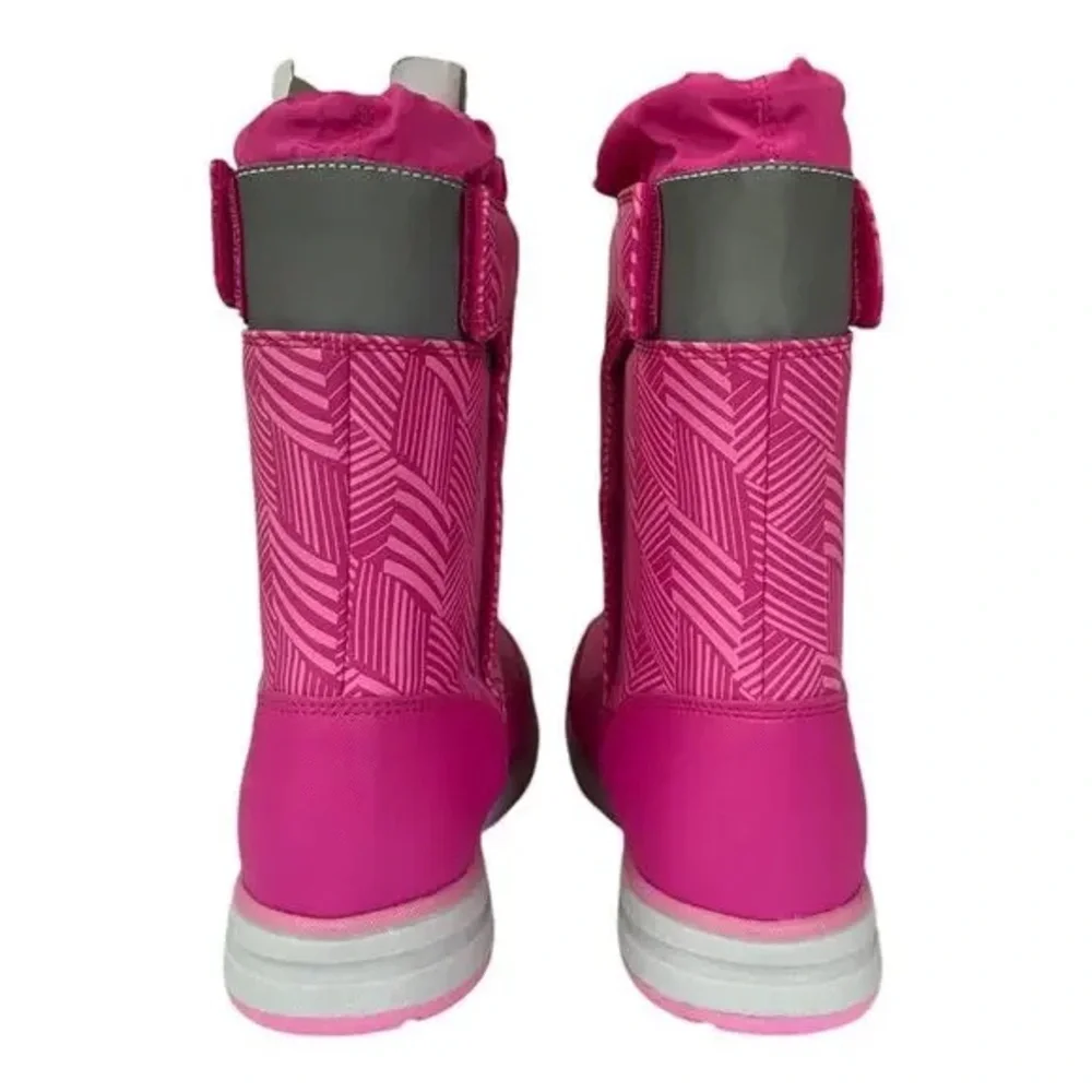 Pink Quilted Winter Boots
